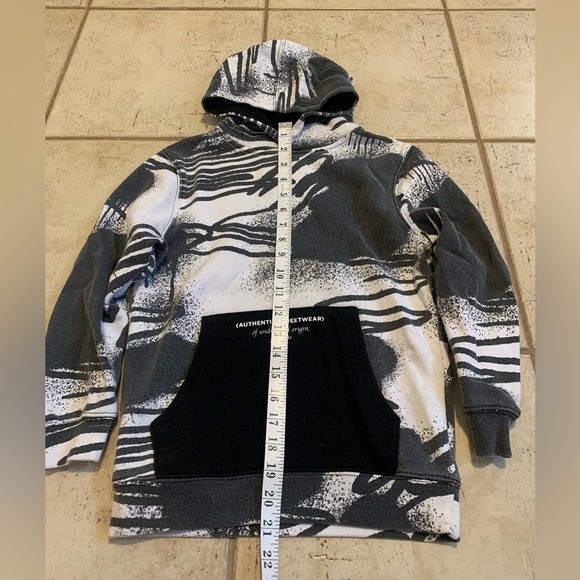 💜 URBAN-ID YOUTH Graffiti Print Hoodie Size S/P (7/8) - Picture 5 of 5